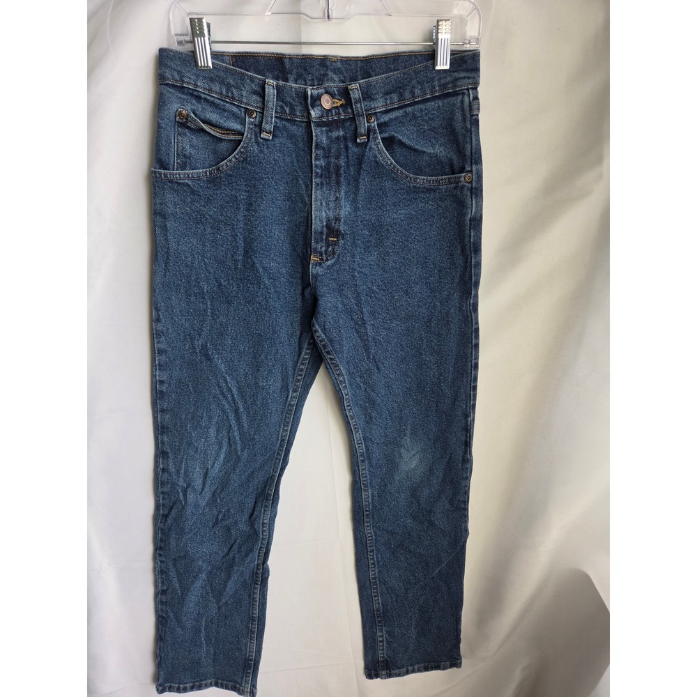 Wrangler Jeans Mens Blue Medium Wash Regular Mid Straight